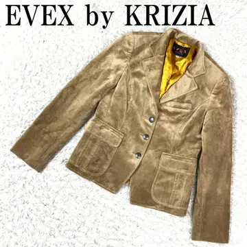 EVEX by KRIZIA 벨로아 느낌 자켓 베이지 40 B3653
