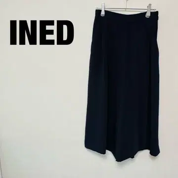새상품급 INED 수트 와이드 팬츠 깔끔한 무지 심플 일본제