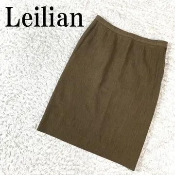 레리안 Leilian 타이트 스커트 브라운 11 B3702