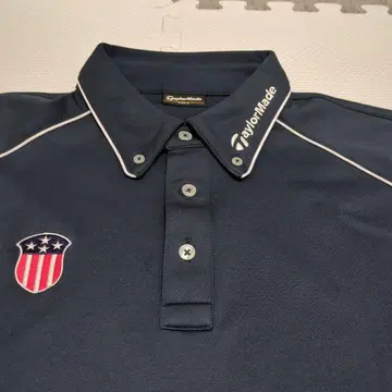 TaylorMade 네이비 긴팔 피케 셔츠 L 사이즈