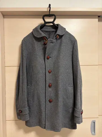 UNITED ARROWS 울 그레이 버튼 코트