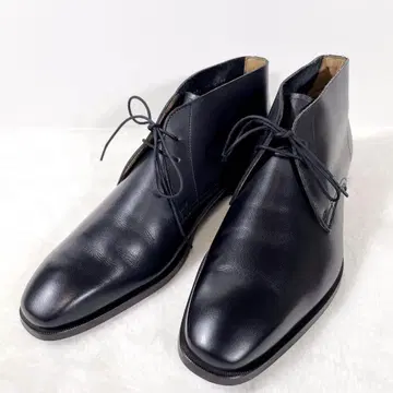 새상품급 REGAL 리걸 처카 부츠 가죽 신발 가죽 블랙 블랙 25cm