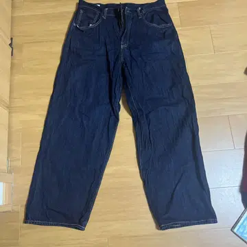 GAP 다크 블루 와이드 레그 데님 팬츠