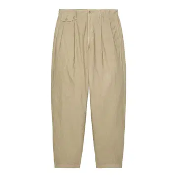OVERDYE TWO TUCK PANTS - Beige