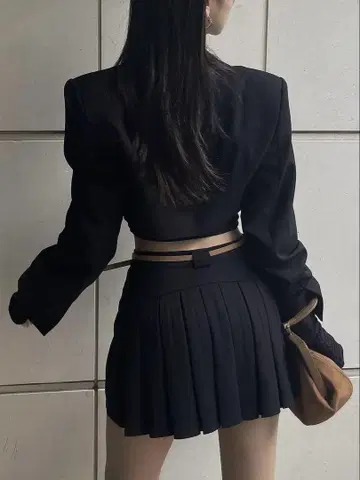 meltthelady 플리츠 미니 스커트