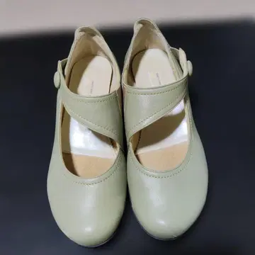 Put's 일본제 라이트 그린 신발 (굽 높이: 약 4cm 미만)