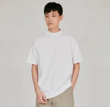 헤인즈 Hanes 모크넥 T셔츠 25SS 화이트 2장, 블랙 2장