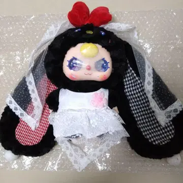 babythree 시크레 블랙 토끼 화이트 드레스