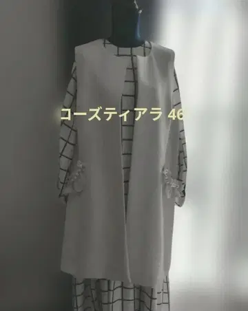 로즈 티아라 펄 장식 베스트