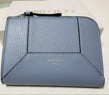 [ 거의 새상품 ] 블루 컬러 컴팩트 지갑 Jimmy Choo
