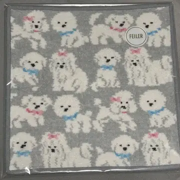 페이러 타월 손수건 모후모후 완찬 실버 그레이