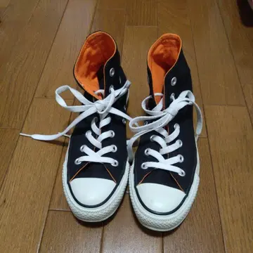 컨버스 올스타 블랙/오렌지 하이컷