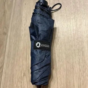 미야쿠미야쿠 LOGO 부착 우천 겸용 네이비 접이식 우산