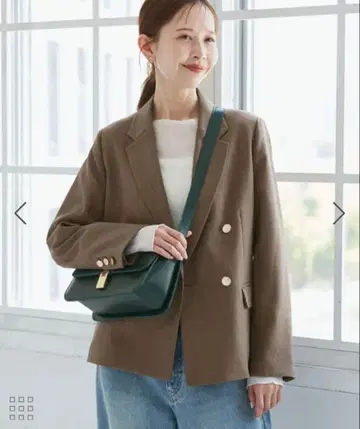 이번 시즌! 로페피크닉 브라운 더블 버튼 테일러드 자켓