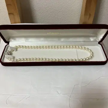 진주 목걸이 꽃 클로징 포함 펄 긴테츠 백화점 새상품급