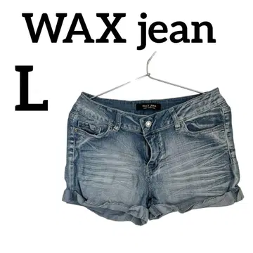 레어 WAX jean 데님 숏팬츠 [ L ] 90060 라이트 얇은 소재