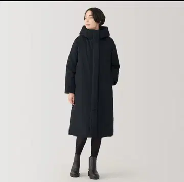 여성 발수 다운 롱 코트 여성 XL 블랙