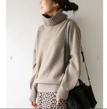 Spick and Span 캐시미어 울 터틀 풀오버