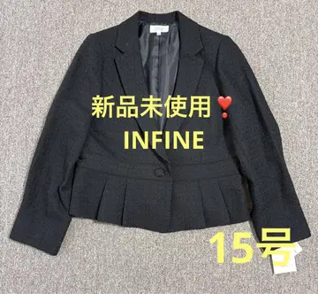 INFINE 블랙 트위드 밑단 플리츠 자켓 미사용 새상품 15호