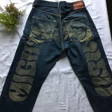 레어 마이티 EVISU NO.2 W33 대흑 MIGHTY 호랑이 귀