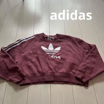 adidas 맨투맨 크림슨