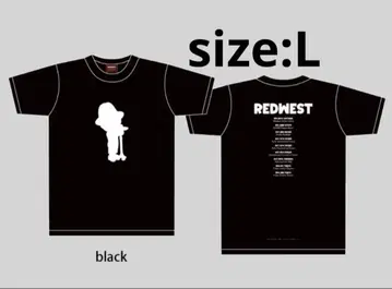 아카니시 진 REDWEST 투어 티셔츠 L 사이즈