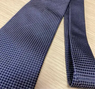 폴 스미스 넥타이 네이비 체크 무늬