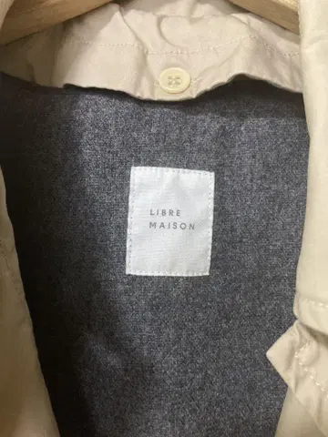 LIBRE MAISON 코트 안감 부착