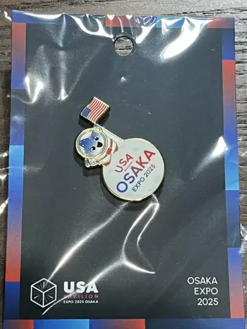 USA관 스파크 우주비행사 핀 배지 오사카 간사이 만박 EXPO2025