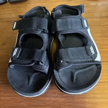 VANS 스포츠 샌들 블랙 그레이 24cm