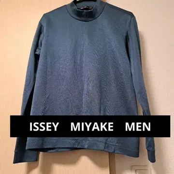 ISSEY MIYAKE MEN 파랑 긴팔 하이넥 터틀넥