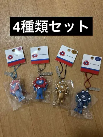 오사카 간사이 박람회 미야쿠미야쿠 입체 키링 4종 세트