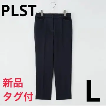[택 포함 새상품] PLST 플라스테 코튼 블렌드 스틱 팬츠 L 블랙