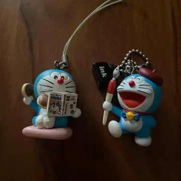 도라에몽 스트랩 2개 세트 후지코 후지오 뮤지엄 한정판