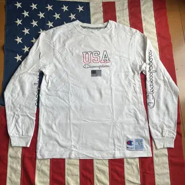 Champion x Coen 콜라보 롱T / 긴팔 티셔츠 L 화이트