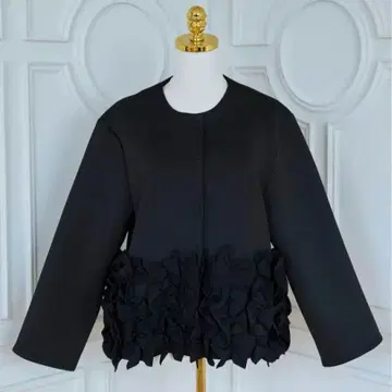 Myu Suso FRILL 본딩 코트/숏