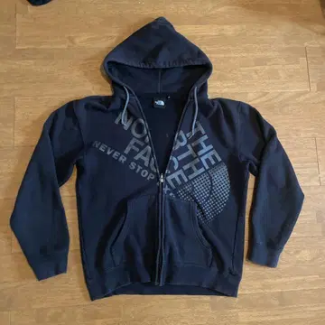 THE NORTH FACE 블랙 풀 집업 후드티 S