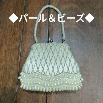 빈티지 비즈 진주 핸드백