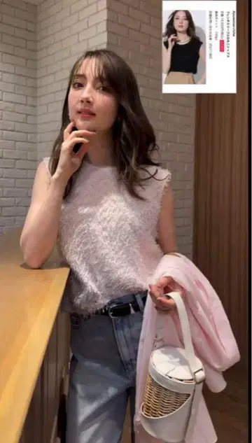 25SS 프렌치 슬리브 복슬복슬 상의