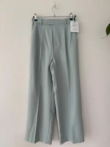 Mystrada 민트 그린 와이드 팬츠