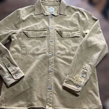 ZARA 자라 커버올 필드 자켓 카키 브라운 L 사이즈