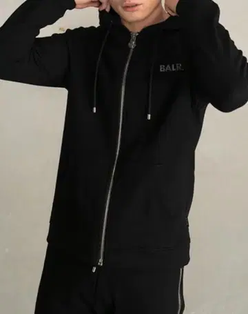 [ 미사용 새상품 ] BALR. Q 시리즈 블랙 후드티 S