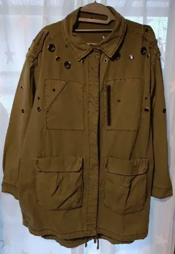 ZARA BASIC 모즈 코트 L 사이즈 카키