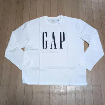 GAP 화이트 롱 슬리브 T셔츠 L