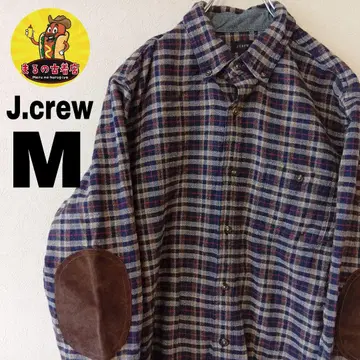 USA 구제 의류 J.crew 플란넬 셔츠 M 네이비 브라운 체크