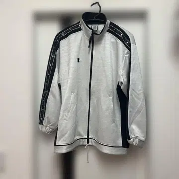 Champion 집업 자켓 화이트/블랙
