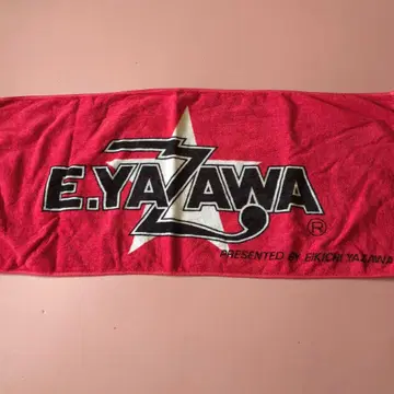 E.YAZAWA 스테디셀러 로고 페이스 타월 빨간색
