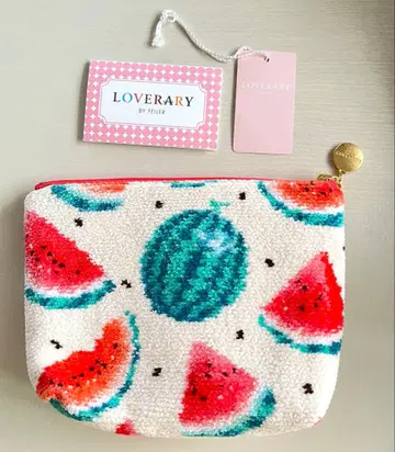 Loverary 수박 패턴 보트형 파우치