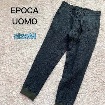 EPOCA UOMO 이지 조거 팬츠 3D 요철 가공 그레이 사이즈 M