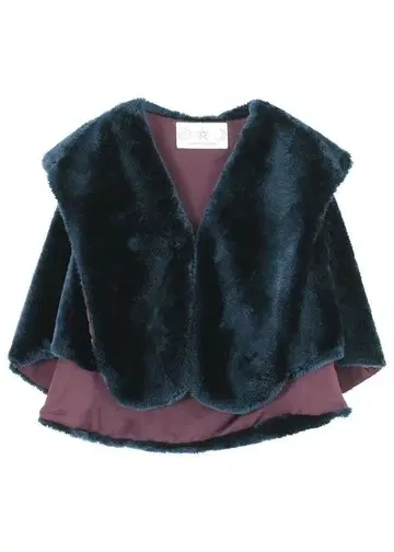 TSUMORI CHISATO 퍼 케이프